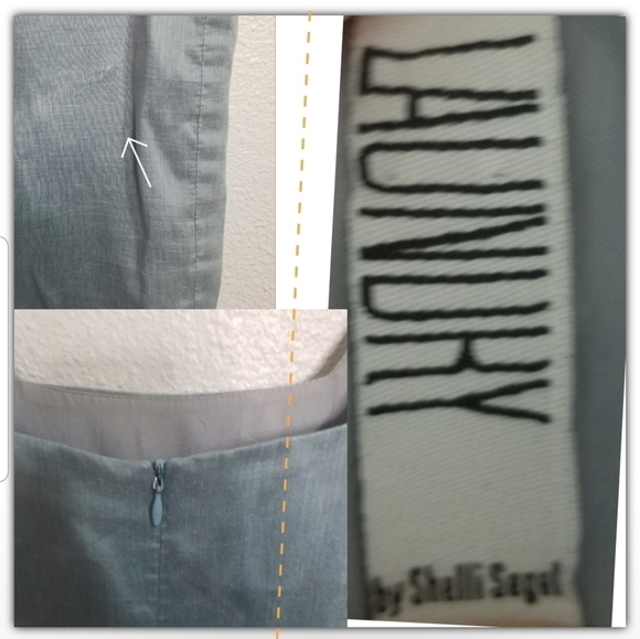 Laundry by Shelli Segal linen blend dress - Picture 2 of 4